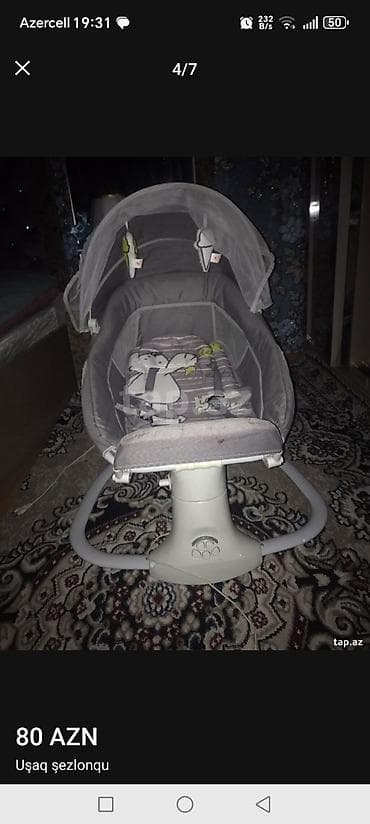 Uşaq şezlonqu – elektrikli yelləncək funksiyalı - Marka: Mastela - — 2