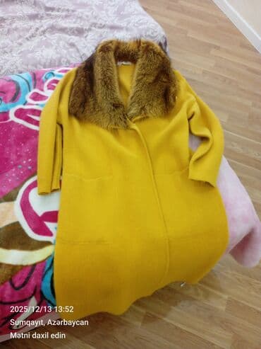 koja kurtkalar qadin: Palto, rəng - Sarı — 5