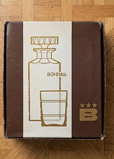 mate: ​BOHEMIA büllur dəsti (Çexoslovakiya, 1970–1980-ci illər) ​Original — 2