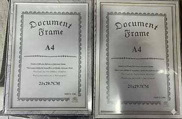 divar aboyu: Foto/sertifikat çərçivələri dəsti - Ölçülər: - A4 (21x29,7 sm) – — 5