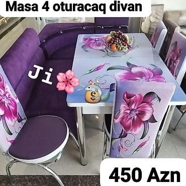 quxna stolu: Mətbəx üçün, 4 stul — 1