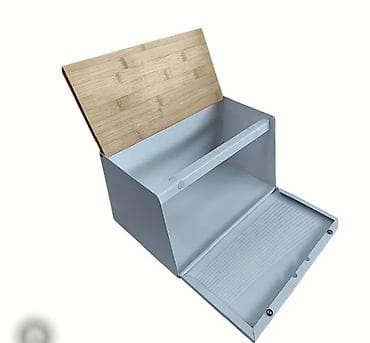 çörək: Metallik çörək/qəlyanaltı qutusu – bambuk qapaqlı - Material: korpus — 4