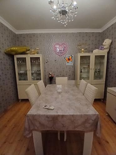 ucuz perdeler bakida: Qonaq dəsti 299m masa 6 stulla + iki ədəd qorka unvan Binəqədi — 1