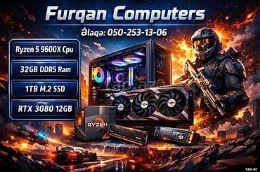 RTX 3080 10GB + Ryzen 5 9600X Cpu ile novbeti munasib qiymete gaming