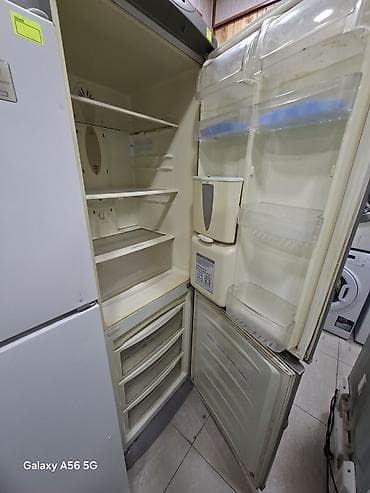 İki qapılı soyuducu (alt hissə dondurucu) - Rəng: paslanmayan polad — 2