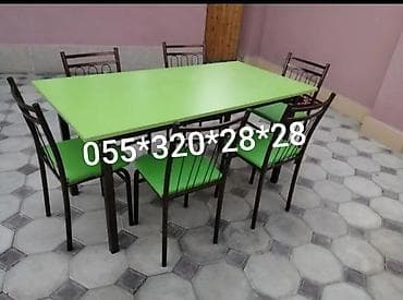 saç stolu: 6 nəfərik 180 azn 8 nəfərik 220azn rən secmi edə bilərsiz oturacaq — 2