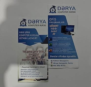banner reklam: Poliqrafiya xidmətləri – vizit kart, flayer, asılqan menyu və bonus — 2