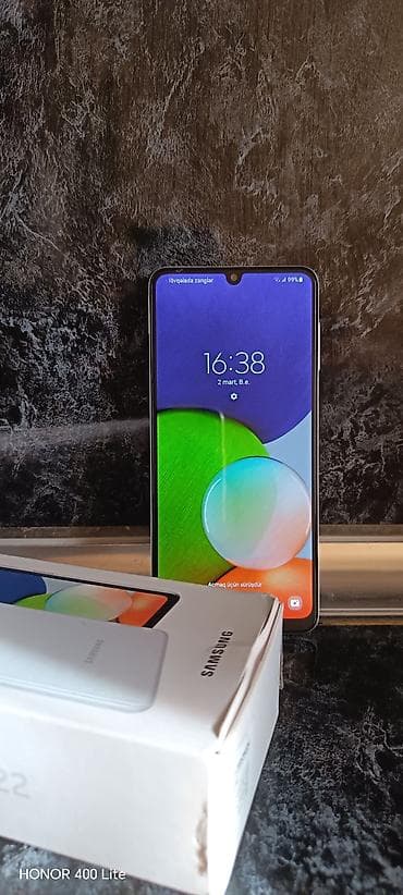 Samsung Galaxy A22, 128 GB, rəng - Ağ, Barmaq izi