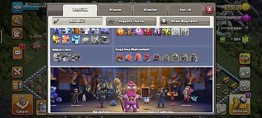 şaxta baba oyuncagi: Clash of Clans hesabı – yüksək inkişaf etmiş kənd və inşaatçı bazası — 4