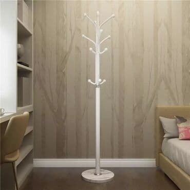 вешалка настенная для одежды: Asılqan qara və ağ rəng olur paslanmir Hündürlük 1.80 sm diametr — 2