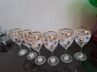 xurusdal qablar: Qədəhlər, rəng - Bej, Şüşə, 6 ədədli dəst, Azərbaycan — 2