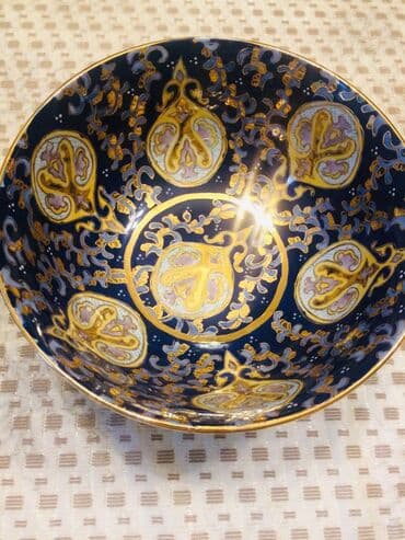 Digər süfrə qabları: Kasalar, 2 ədədli dəst, rəng - Göy, Farfor — 2