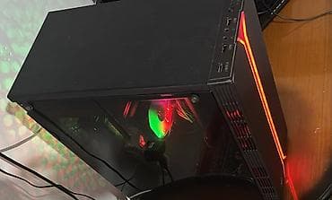 Gaming masaüstü PC – RGB işıqlı qara Xüsusiyyətlər: - Şüşə yan panel