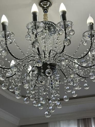 lustur islenmis: Çılçıraq, 10 və daha çox lampa, Xrustal — 3