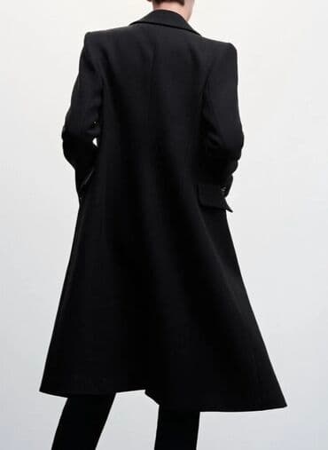 qadınlar üçün qısa paltolar: Palto, Mango, S, rəng - Qara — 4