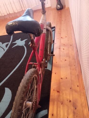 запчасти велосипедов: Uşaq velosipedi – BMX üslubunda, kiçik ölçülü - Rəng: qırmızı/gümüşü — 2