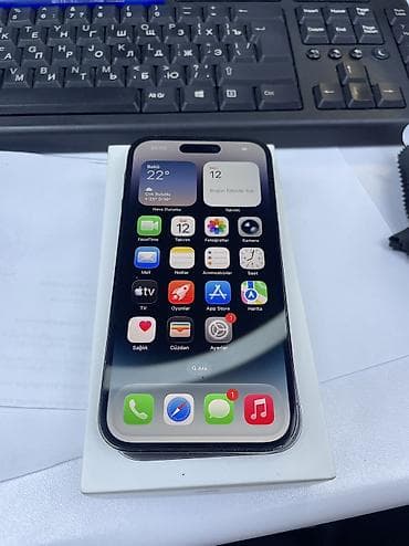 iphone 12 oro: IPhone 14 Pro, 128 GB, Black Titanium, Face ID — 2