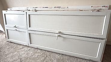 qapi: 5 ədəd PVC/Plastik qapı 80x 2.70 - Material: ağ rəngli PVC profillər — 1