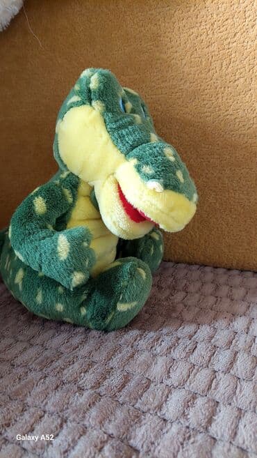 uşaq pılanşet: Yumşaq oyuncaq – timsah fiquru - Material: yüksək keyfiyyətli, tüksüz — 2