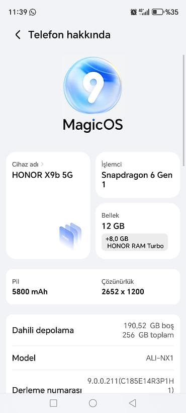 Honor X9b, 256 ГБ, цвет - Черный, Сенсорный — 1
