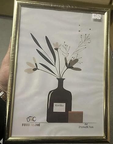 yevro sekilleri: Рамка А4 (21 x 29.7 см), Пластик — 5