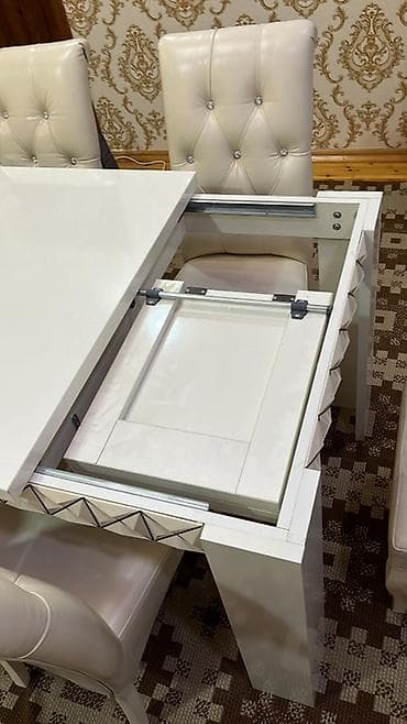 master tools baku: Qonaq otağı üçün, Açılan, Dördbucaq masa, 6 stul — 2