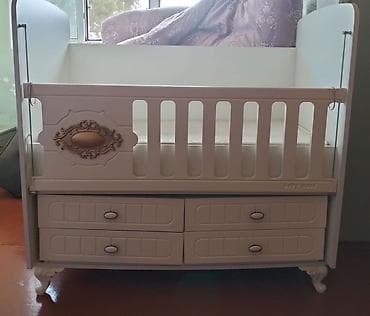 waxta baba: Uşaq beşiyi – “Baby Mood” model - Rəng: krem/ağ tonlarında, klassik — 1