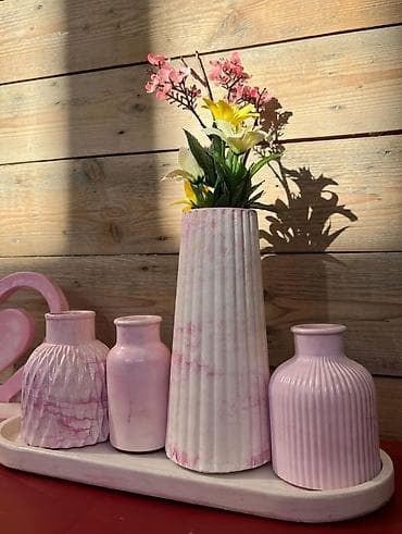 gul dekorlari: Vaza dəsti, Keramika — 4