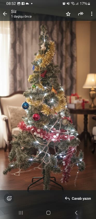 yolka ucuz: Isiqli oyuncaqli boyukdurdur 80m seliqeli balacasida var 60azn iki — 1