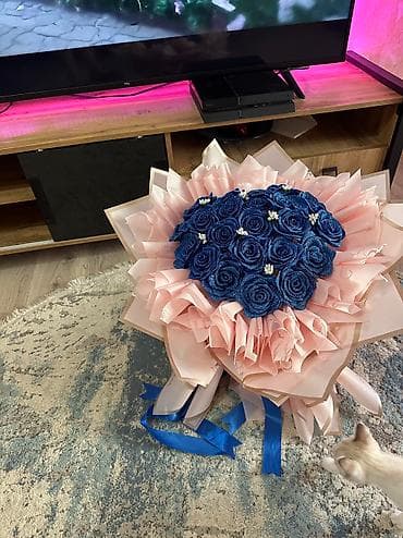 suni gül buketi: Urek formali zerli gul buketi 35azn sifarisle — 4