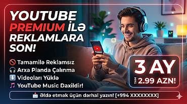 https:promo.bizon.az: ​🛑 YOUTUBE-DA REKLAMLARA SON! 🛑 ​Tam 3 aylıq YouTube Premium hesabı — 1