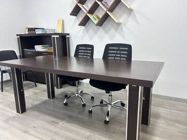 купить мебель для офиса бу: Ofis mebel dəsti - Tərkib: böyük iş/konfrans masası və 2 şkaf — 3