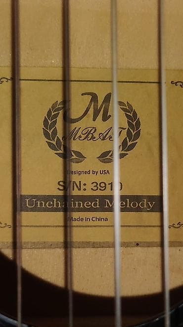 gitara tornado: M.B.A.T “Unchained Melody” klassik gitara - Korpus və qol: tam qara — 2