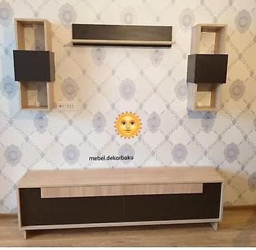 metbex mebel: Yeni, Düz TV altlığı, Polkalı — 1