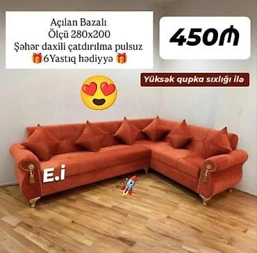 Künc divan, Açılan, Bazalı, Parça, Şəhərdaxili pulsuz çatdırılma