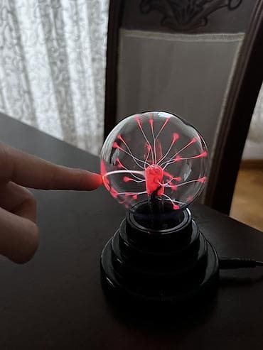 dekor soba: Plasma Top – 3 düym - Dekorativ interaktiv masa lampası: Şüşə kürə — 3