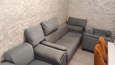 işlenmiş divan kreslo: İşlənmiş, Divan, 2 kreslo, Bazalı, Açılan — 1