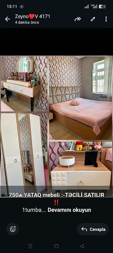 lalafo bishkek: *750₼ YATAQ mebeli :-TƏCİLİ SATILIR*‼️ 1tumba var problemsizdir — 1