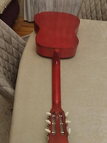 Velosiped aksesuarları: Klassik akustik gitara - Korpus: klassik forma, alovlu gün batımı — 2