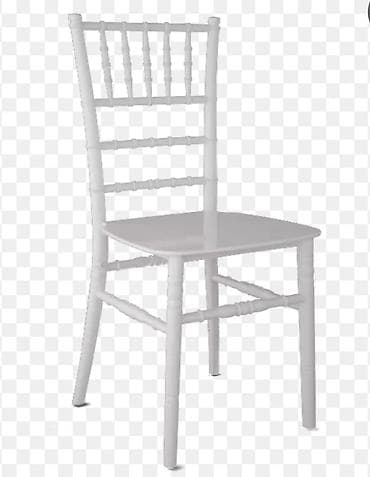 stul restoran: Qonaq otağı üçün, Qatlanmayan, rəng - Ağ Stul — 7