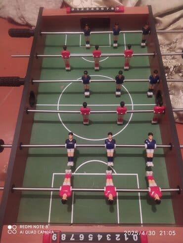 Futbol oyunu az işlənib.böyukdur.iki ədəd topu var.55m.almisdim