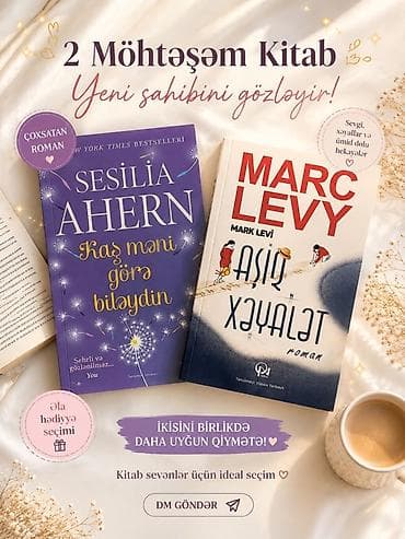 kitab: Satışda: 2 romanlıq dəst Kitablar: - Sesiliya Ahern – “Kaş məni — 1