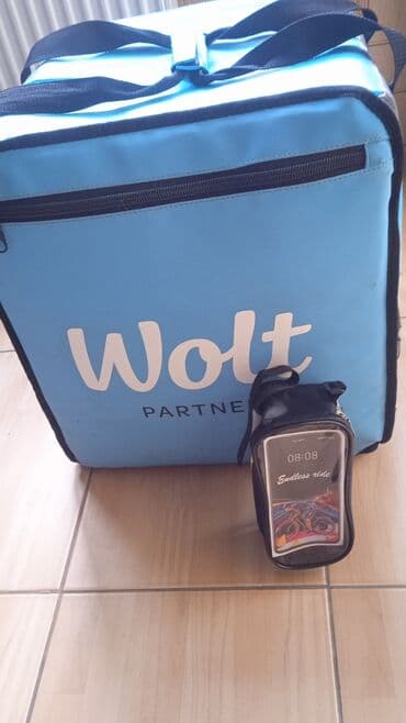 3 simli telefon: Wolt çantas təzədir + powerbank və kiçik şeyləri qoymaq üçün çanta + — 11