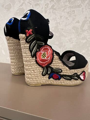 işlenmiş eşyalar: Sabo, Ölçü: 38, rəng - Qara, İşlənmiş — 2