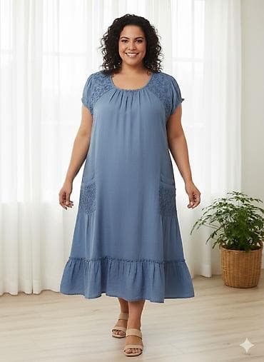 Gündəlik don, Maksi, Mavi lalafo.az -da — 1 Gündəlik don, Maksi, Mavi — 1