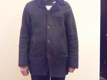 дубленка: Mужская дубленка черного цвета,б/у. Paзмер XXL ( идет на 44-46 — 1