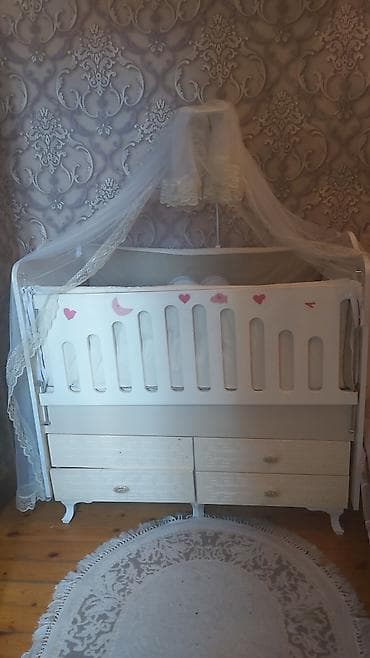 Oğlan və qız üçün, İşlənmiş, Beşik, Matras ilə, Yellənmə mexanizm ilə lalafo.az -da Oğlan və qız üçün, İşlənmiş, Beşik, Matras ilə, Yellənmə mexanizm ilə