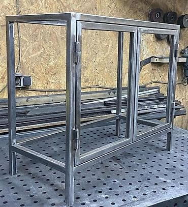 qapi boyasi: Metal karkas şkaf/konsol çərçivəsi - Material: qalın divarlı profil — 1