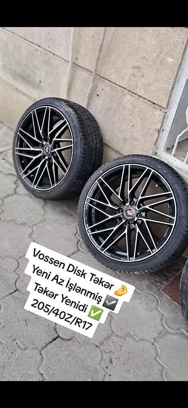 İşlənmiş Disk Vossen R 17, 4 Boltlu