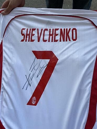 imzalı forma: Futbolka, Adidas, M, rəng - Ağ — 1